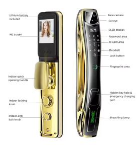 Smart Door lock with Tuya Wifi Digital Doorlock Face Recognition Electric Door Lock - 副本