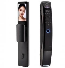 3D Face Recognition With Video Intercom Feature Biometric Fingerprint Smart Door Lock 