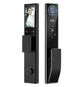 Tuya APP Fully Automatic Biometric Fingerprint Scanner Smart Door lock With Camera