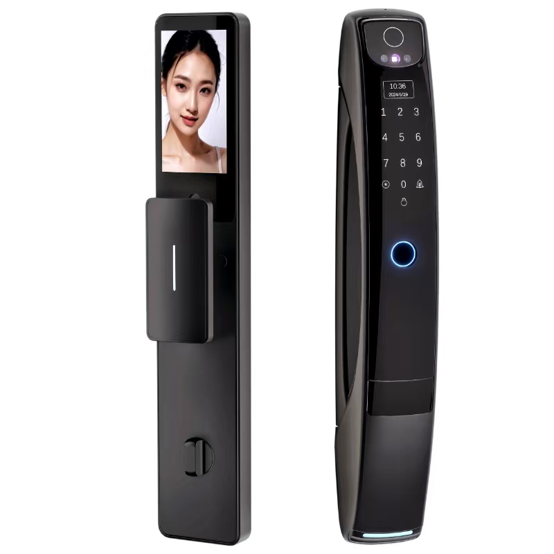 With Video Intercom Feature Biometric Fingerprint Smart Door Lock.jpg