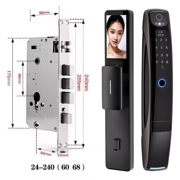 With Video Intercom Feature Biometric Fingerprint Smart Door Lock-1.jpg